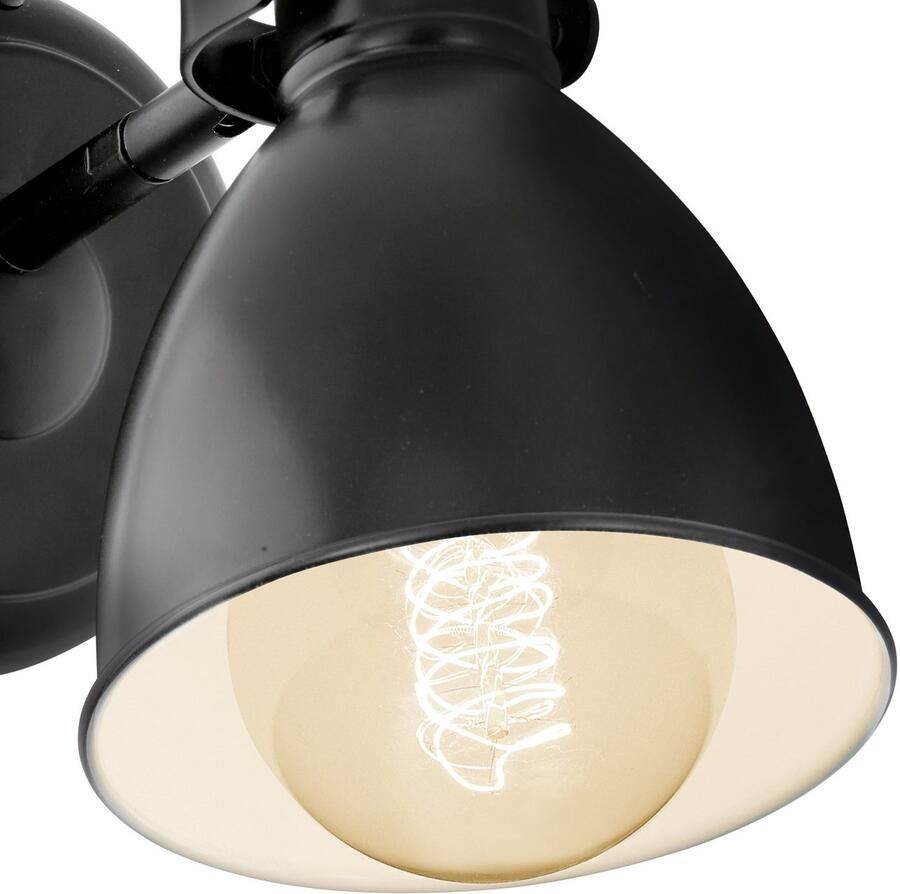 EGLO Wandlamp PRIDDY wandlamp staal zwart E27 industrieel