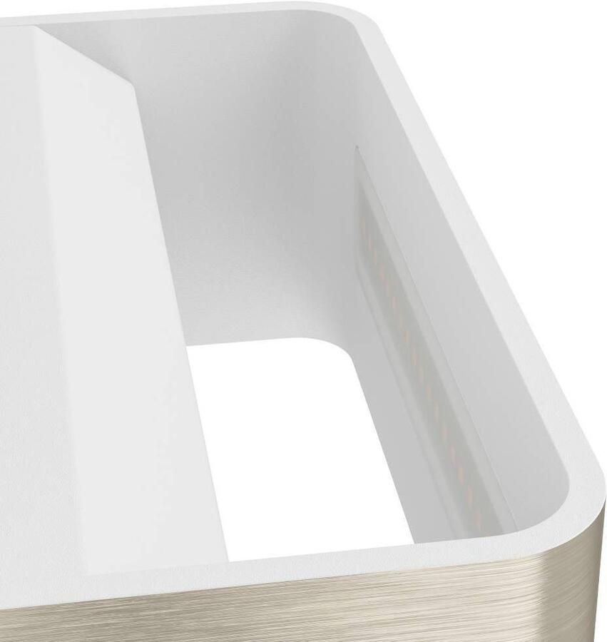 EGLO Wandlamp SANIA 4 wandlamp wandspot ganglamp nikkel-mat LED modern (1 stuk)