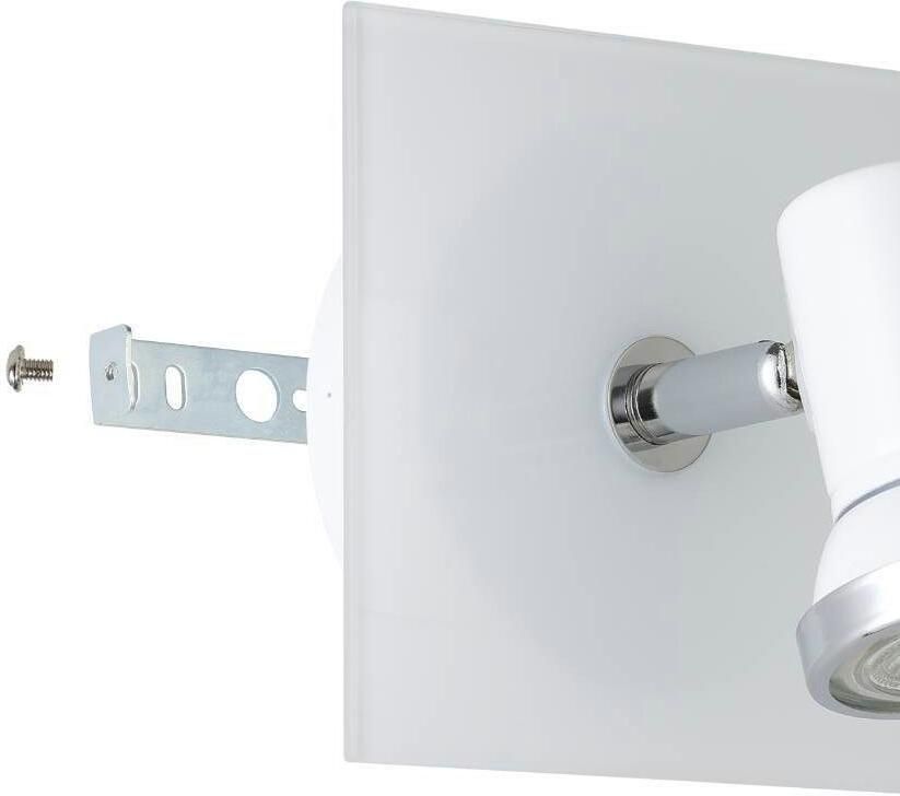 EGLO Wandlamp TAMARA wandlamp badkamerlamp spot wit chroom GU10 IP44 - Foto 4