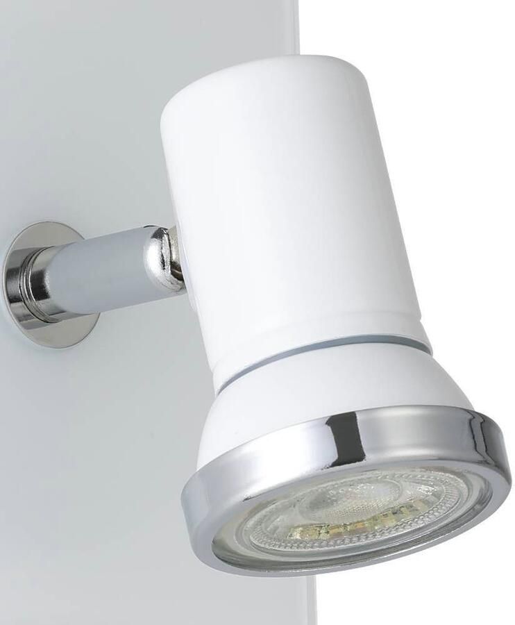 EGLO Wandlamp TAMARA wandlamp badkamerlamp spot wit chroom GU10 IP44 - Foto 3