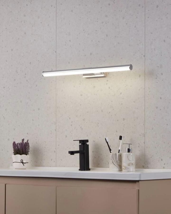 EGLO Wandlamp VADUMI spiegel lamp badkamer lamp LED chroom wit IP44