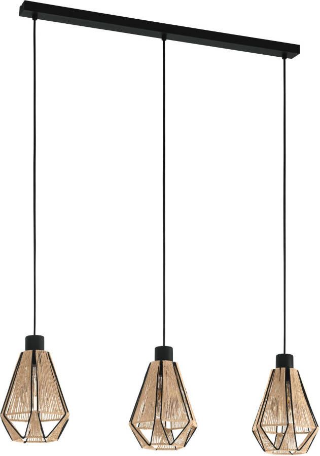 EGLO  Adwickle Hanglamp - E27 - 87 cm - Zwart Bruin - Foto 6