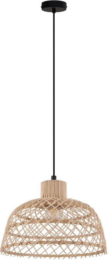 EGLO Hanglamp Ausnby bruin ø37 x h110 cm excl. 1x e27 (max. 40 w) gevlochten hout - Foto 3