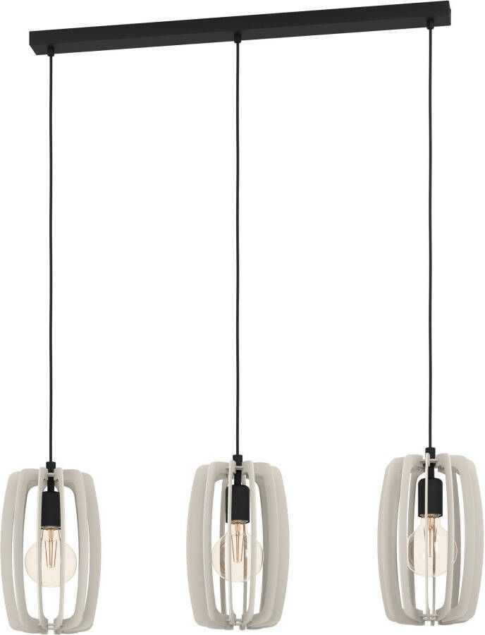 EGLO Bajazzara Hanglamp E27 89 cm Zwart Grijs - Foto 2