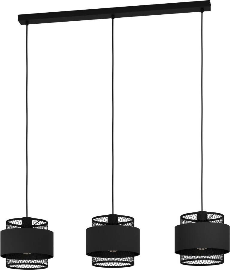 EGLO  Bazely Hanglamp - E27 - 99 cm - Zwart - Foto 3