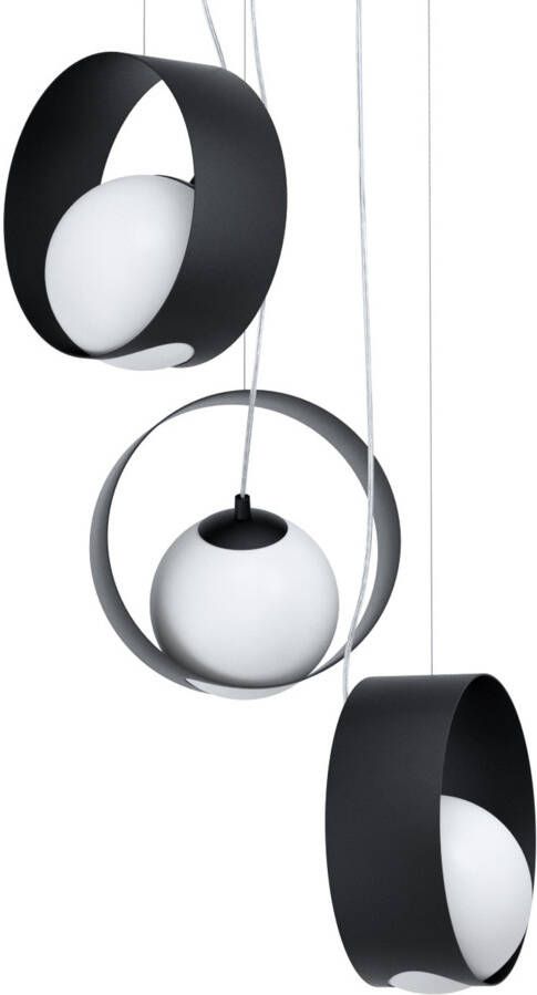 EGLO Camargo Hanglamp E14 Staal;Glas Zwart;Wit - Foto 6