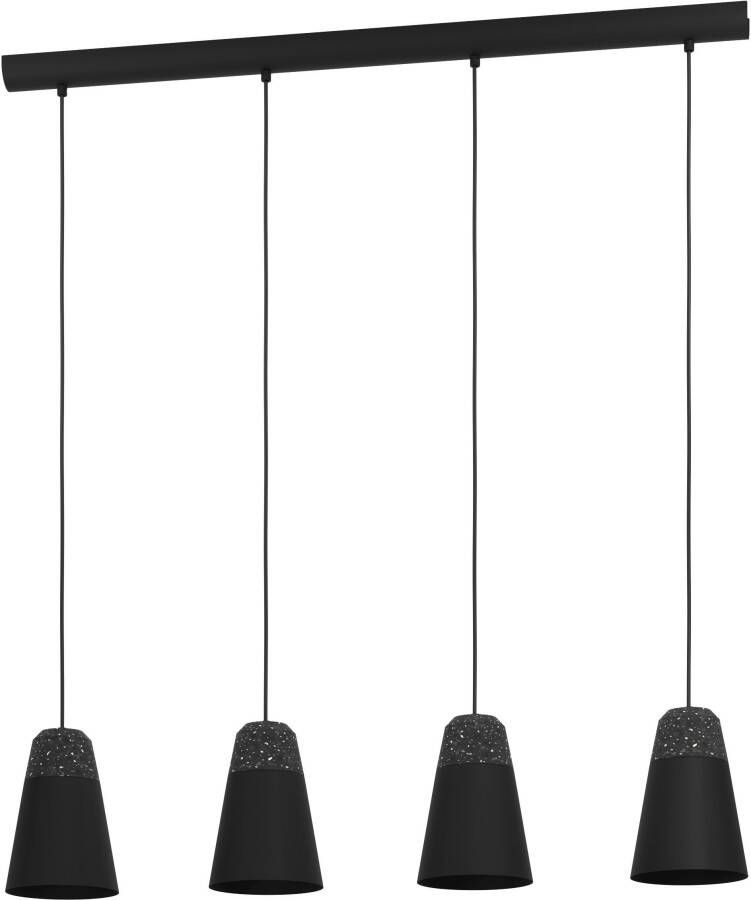 EGLO  Canterras Hanglamp - E27 - 97 5 cm - Zwart Grijs Wit - Foto 4