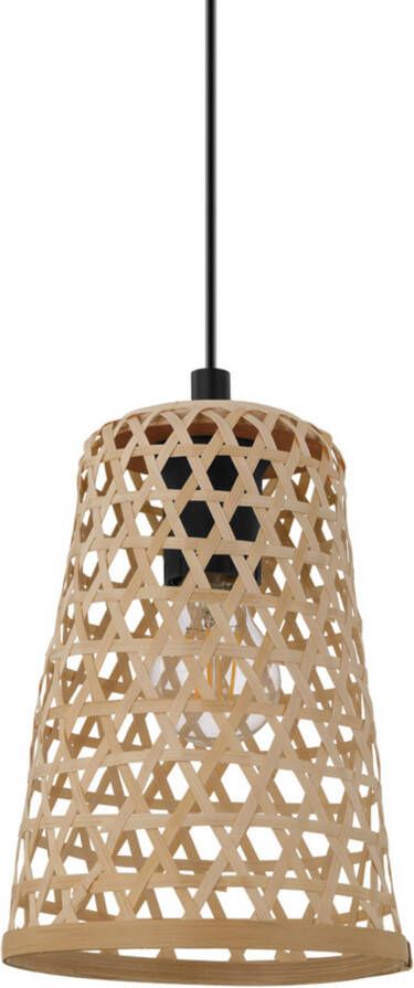 EGLO hanglamp Claverdon Ø18 cm zwart hout Leen Bakker - Foto 6