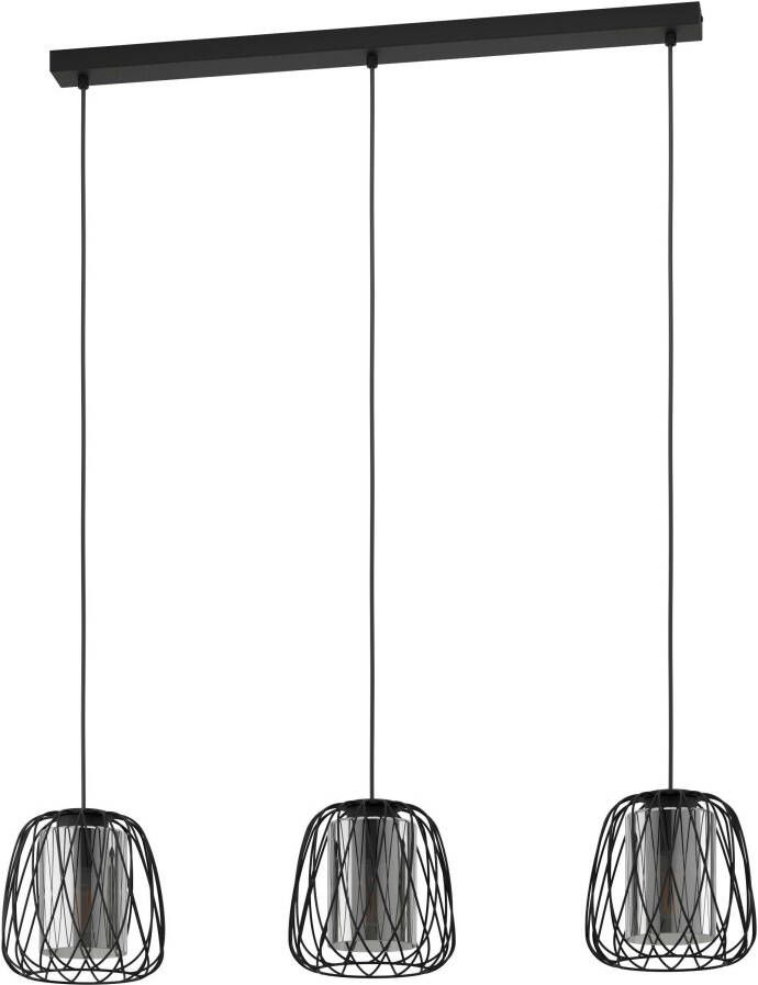 EGLO  Floresta Hanglamp - E27 - 89 cm - Zwart - Foto 3