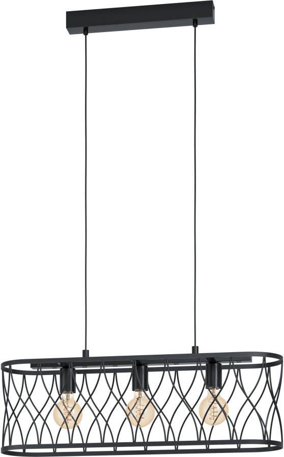 EGLO  Giltspur Hanglamp - E27 - 77 cm - Zwart - Foto 4