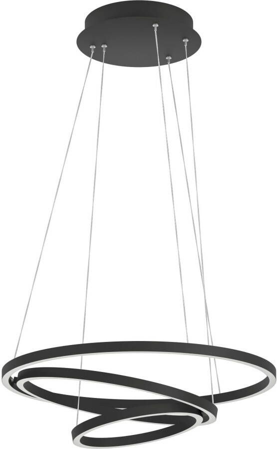 EGLO  connect.z Lobinero-Z Smart Hanglamp - Ø 58 cm - Zwart Wit - Instelbaar wit licht - Dimbaar - Zigbee - Foto 8