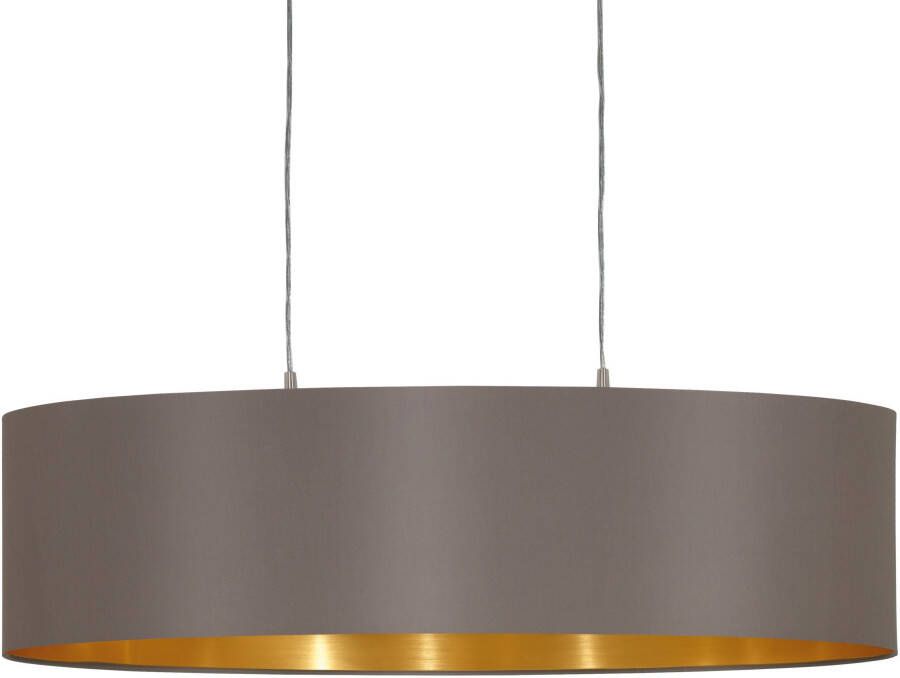 EGLO  Maserlo - Hanglamp - 2 Lichts - 78cm - Nikkel-Mat - Goud - Foto 7