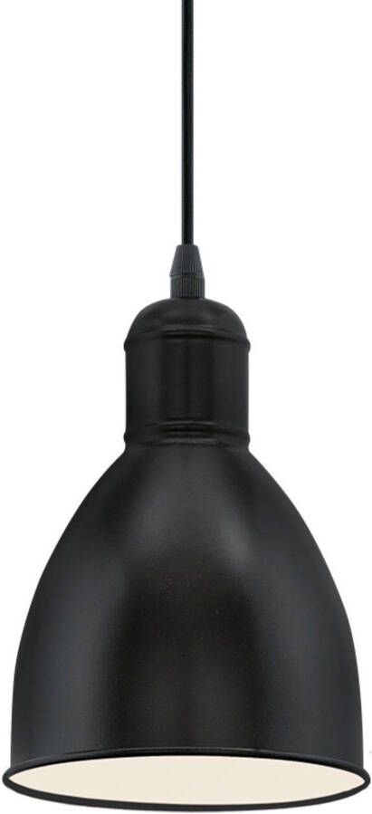 EGLO Hanglamp PRIDDY zwart wit ø15 5 x h110 cm excl. 1x e27 (max. 40 w) - Foto 8