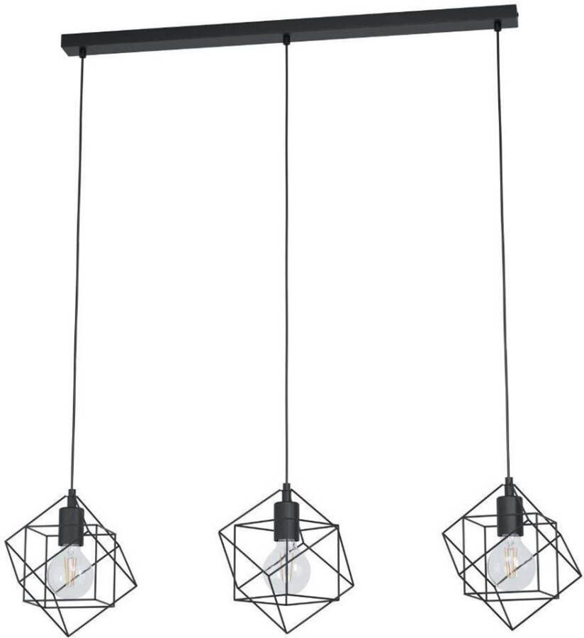 EGLO  Straiton - Hanglamp - E27 - 90 5 cm - Zwart - Foto 1