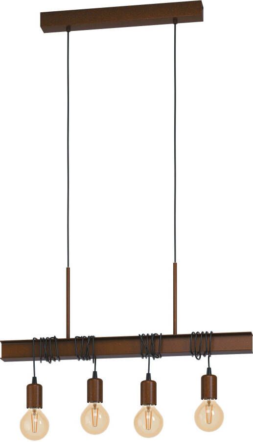 EGLO  Townshend 4 Hanglamp - E27 - 70 cm - Bruin - Foto 4