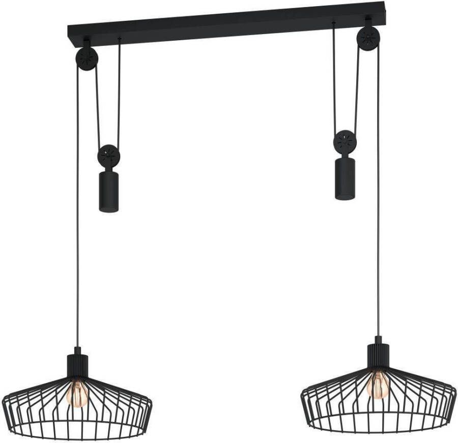 EGLO Winkworth Hanglamp E27 Ø 50.0 cm Zwart - Foto 2