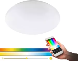 EGLO Led-plafondlamp GIRON-C CONNECT bediening via app + afstandsbediening BLE CCT RGB
