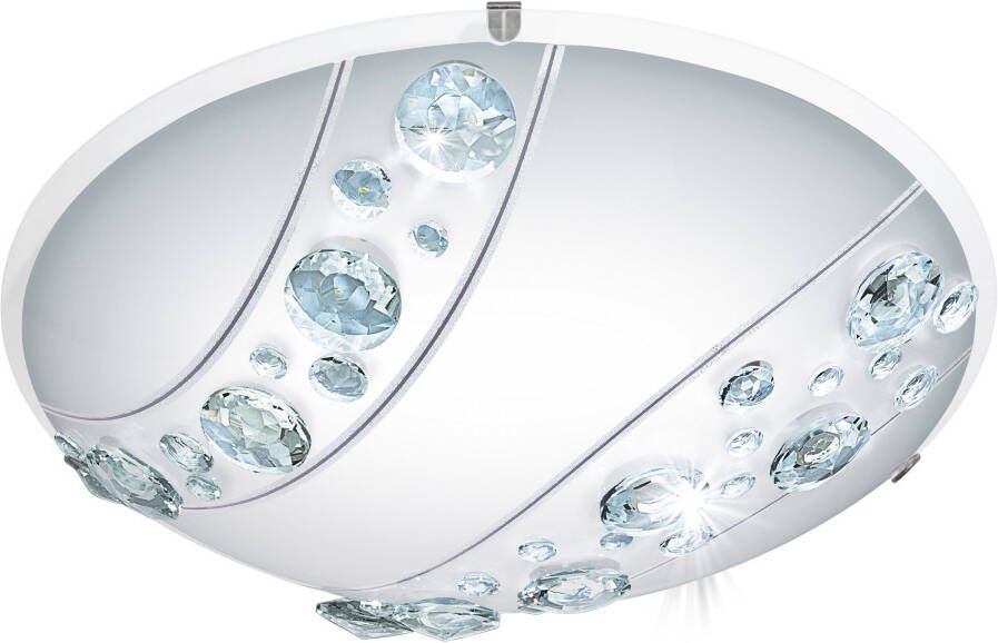 EGLO Nerini Plafondlamp LED Ø 31 5 cm Wit Zwart - Foto 2