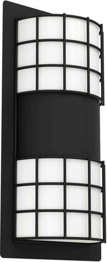EGLO  Cistierna 2 Wandlamp Buiten - E27 - 35 cm - Zwart Wit
