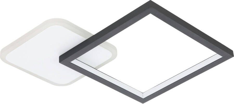 EGLO Gafares Plafondlamp LED 33 cm Zwart Wit Dimbaar - Foto 7