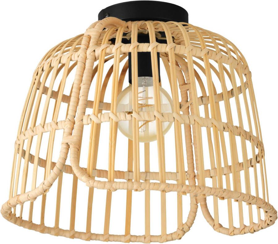 EGLO Plafondlamp GLYNEATH Plafondlamp in boho stijl natuur woonkamerlamp met E27 fitting (1 stuk) - Foto 6