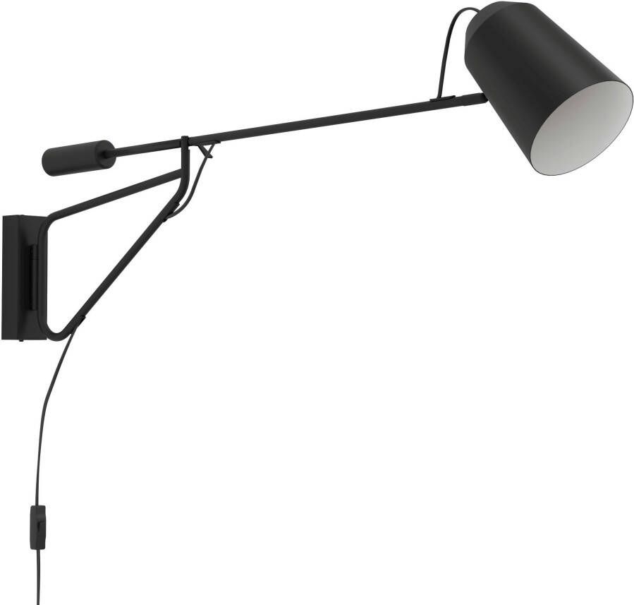 EGLO Loreto 1 Wandlamp E27 35 cm Zwart Wit - Foto 4