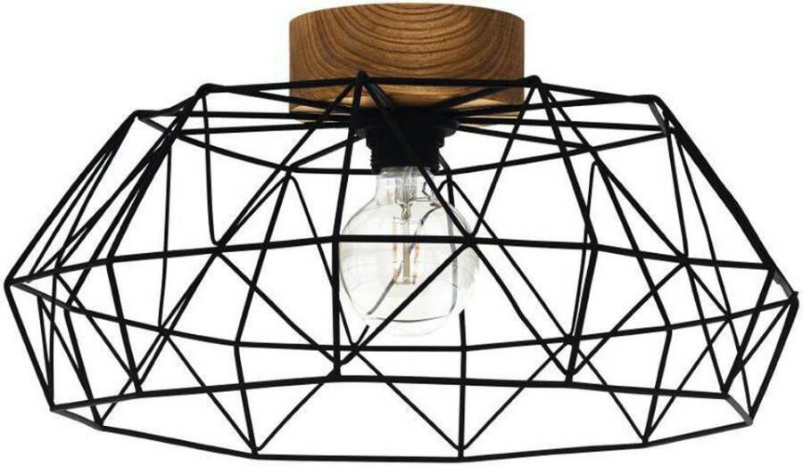 EGLO  Padstow - Plafondlamp - E27 - Ø 45 5 cm - Zwart Bruin