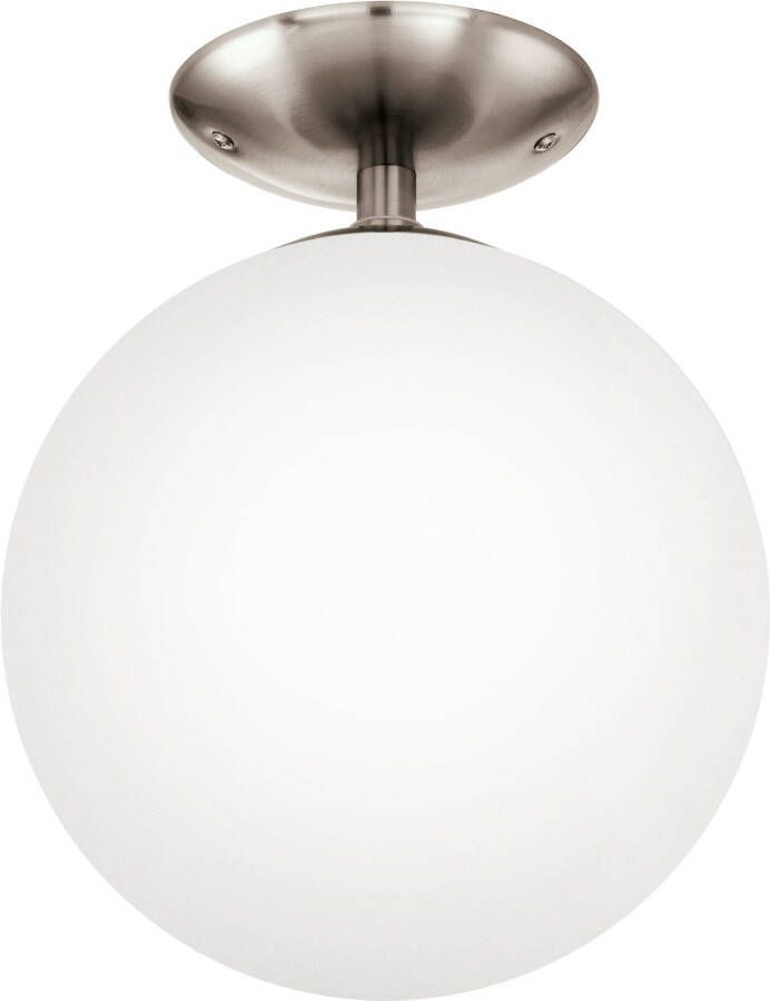 EGLO Plafondlamp RONDO Deckenlampe Stahl und Glas E27 IP20 Wohnzimmerlampe Lampe - Foto 7