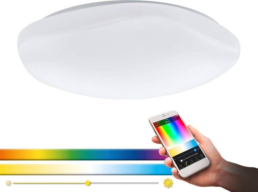 EGLO Plafondlamp TOTARI-C Smart Home plafondlamp Ø 60 cm dimbaar wittinten en kleuren instelbaar - Foto 7