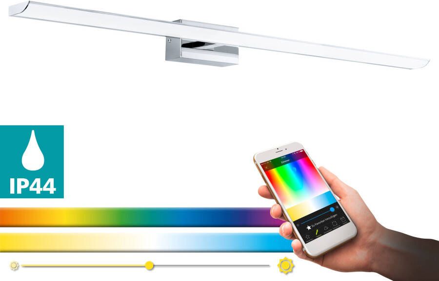 EGLO Spiegellamp TABIANO-C CONNECT bediening via app + afstandsbediening BLE CCT RGB