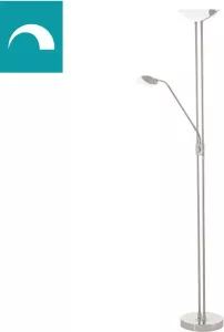 EGLO Baya Led Vloerlamp LED 180 cm Grijs Wit Dimbaar