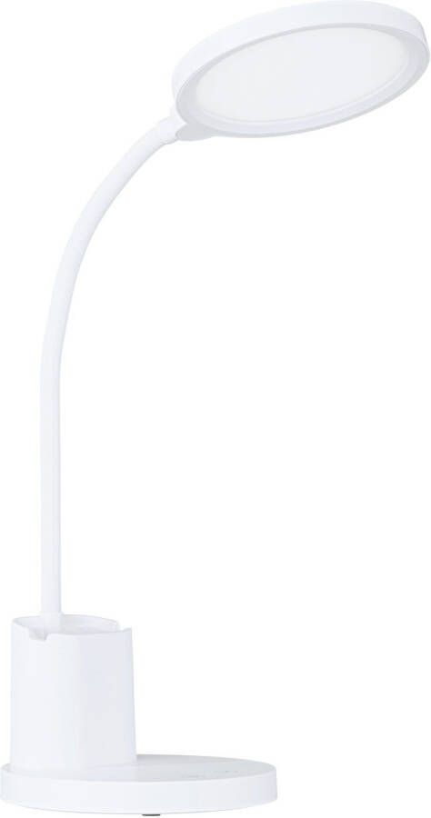 EGLO Brolini tafellamp bureaulamp draadloos inclusief LED TOUCH dimbaar Wit - Foto 5
