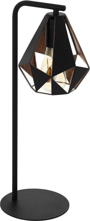 EGLO Carlton 4 Tafellamp E27 50 5 cm Zwart Koper - Foto 3