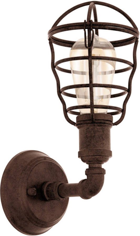 EGLO wandlamp Port Seton oud bruin Leen Bakker - Foto 5