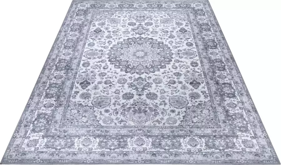 ELLE DECORATION Design-vloerkleed Nain Zarin Oriënt-look vintage-design woonkamer slaapkamer robuust gemakkelijk in onderhoud afgehecht volle kleuren - Foto 2