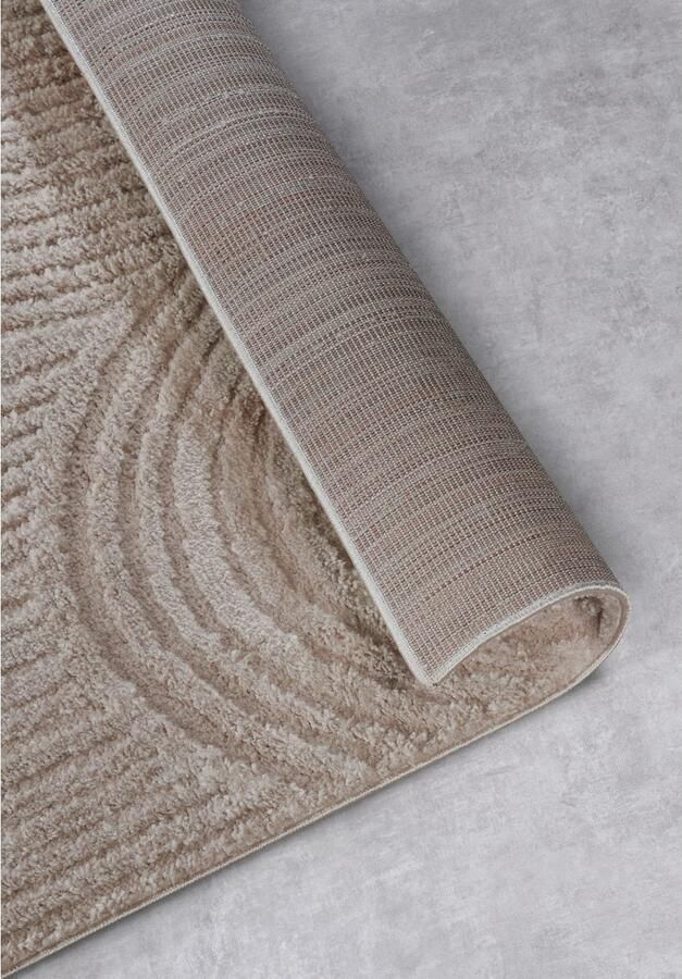 ELLE DECORATION Design-vloerkleed Chappe Shaggy loper pluizig zacht hoogpolig modern hoog-laag effect - Foto 4