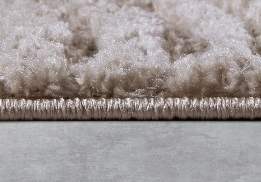 ELLE DECORATION Design-vloerkleed Chappe Shaggy loper pluizig zacht hoogpolig modern hoog-laag effect - Foto 5