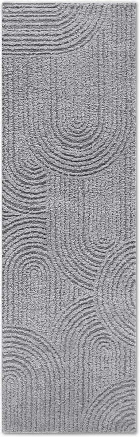 ELLE DECORATION Design-vloerkleed Chappe Shaggy loper pluizig zacht hoogpolig modern hoog-laag effect - Foto 7