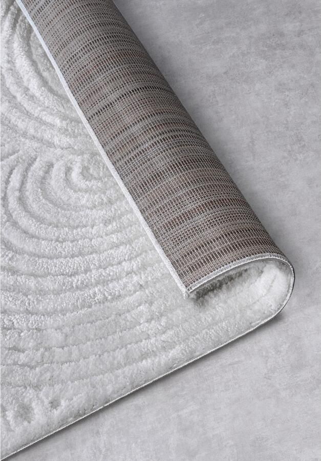 ELLE DECORATION Design-vloerkleed Chappe Shaggy loper pluizig zacht hoogpolig modern hoog-laag effect - Foto 3