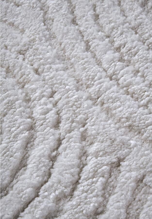 ELLE DECORATION Design-vloerkleed Chappe Shaggy loper pluizig zacht hoogpolig modern hoog-laag effect - Foto 5