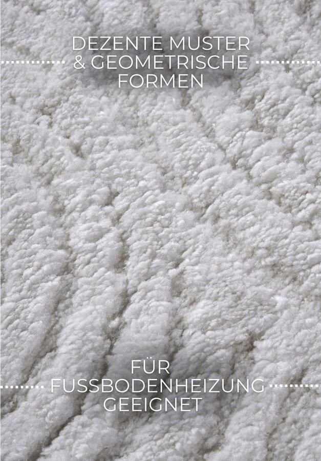 ELLE DECORATION Design-vloerkleed Chappe Shaggy loper pluizig zacht hoogpolig modern hoog-laag effect - Foto 6