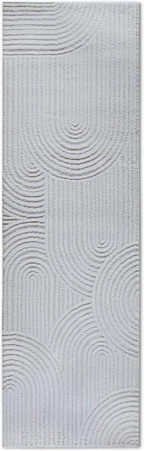 ELLE DECORATION Design-vloerkleed Chappe Shaggy loper pluizig zacht hoogpolig modern hoog-laag effect - Foto 7