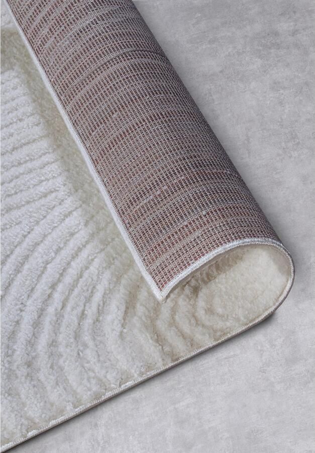 ELLE DECORATION Design-vloerkleed Chappe Shaggy loper pluizig zacht hoogpolig modern hoog-laag effect - Foto 3