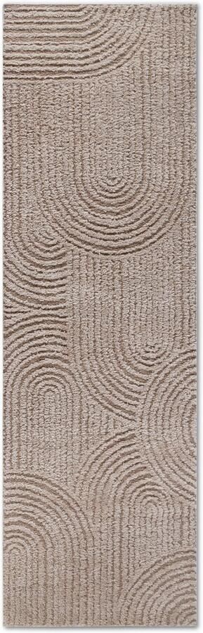 ELLE DECORATION Design-vloerkleed Chappe Shaggy loper pluizig zacht hoogpolig modern hoog-laag effect - Foto 7