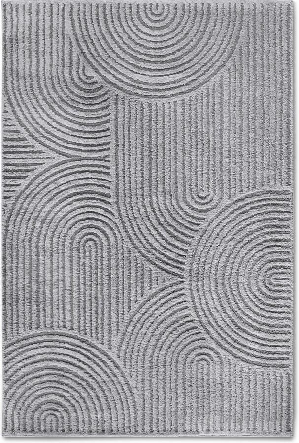 ELLE DECORATION Design-vloerkleed Chappe Shaggy loper pluizig zacht hoogpolig modern hoog-laag effect - Foto 7