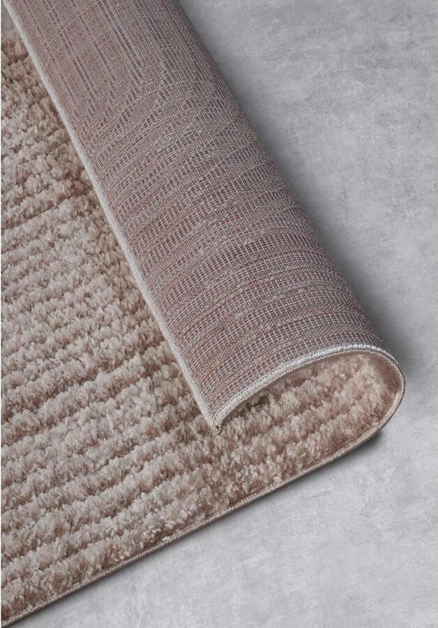 ELLE DECORATION Design-vloerkleed Chappe Shaggy loper pluizig zacht hoogpolig modern hoog-laag effect - Foto 4