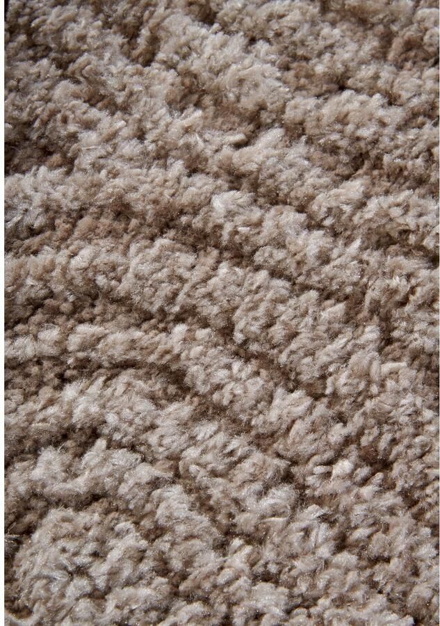 ELLE DECORATION Design-vloerkleed Chappe Shaggy loper pluizig zacht hoogpolig modern hoog-laag effect - Foto 2