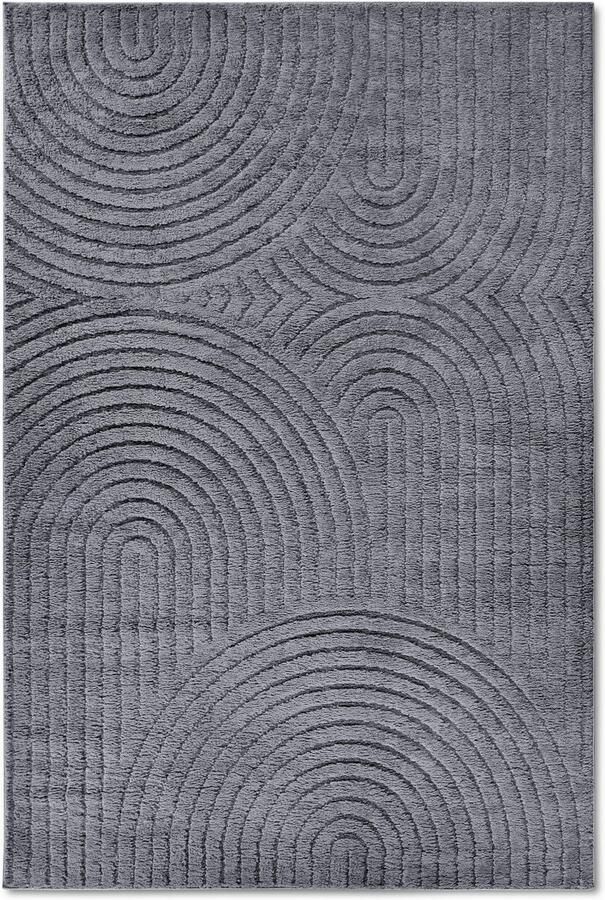 ELLE DECORATION Design-vloerkleed Cosy Panglao ook als rond tapijt verkrijgbaar uni laagpolig hoog-laag structuur modern scandi boho woonkamer - Foto 9