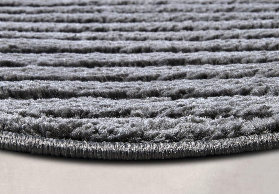 ELLE DECORATION Design-vloerkleed Cosy Panglao ook als rond tapijt verkrijgbaar uni laagpolig hoog-laag structuur modern scandi boho woonkamer - Foto 7