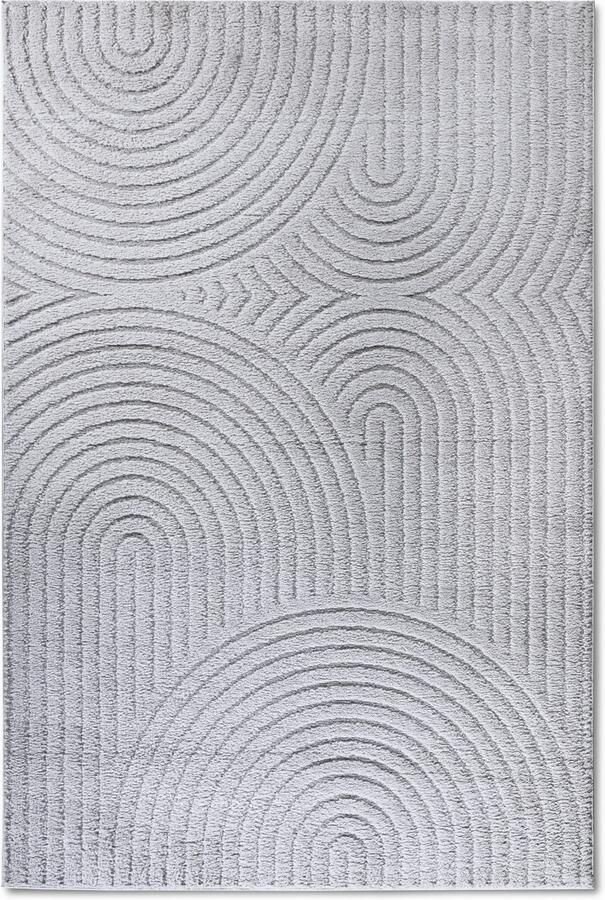 ELLE DECORATION Design-vloerkleed Cosy Panglao ook als rond tapijt verkrijgbaar uni laagpolig hoog-laag structuur modern scandi boho woonkamer - Foto 9